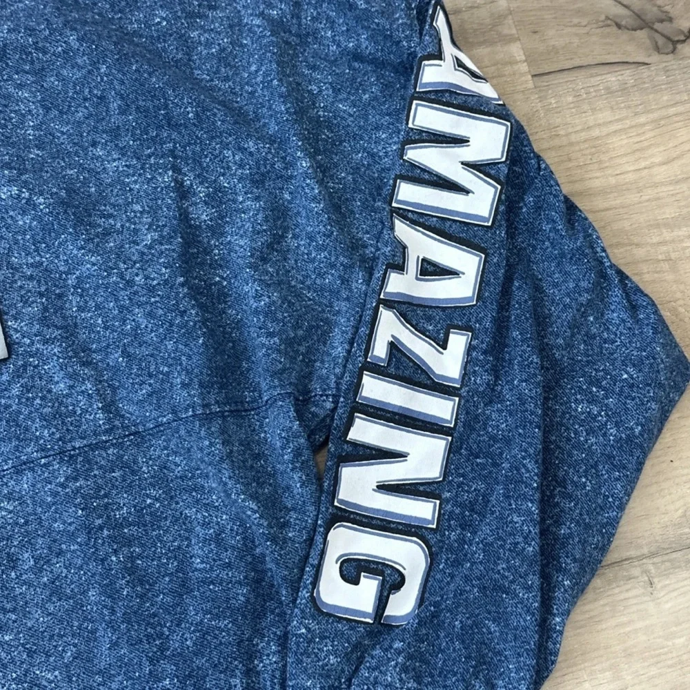 Preowned Disney Parks Marvel Spider-Man Spirit Jersey Hoodie 60th Anniversary LG - Picture 5 of 10